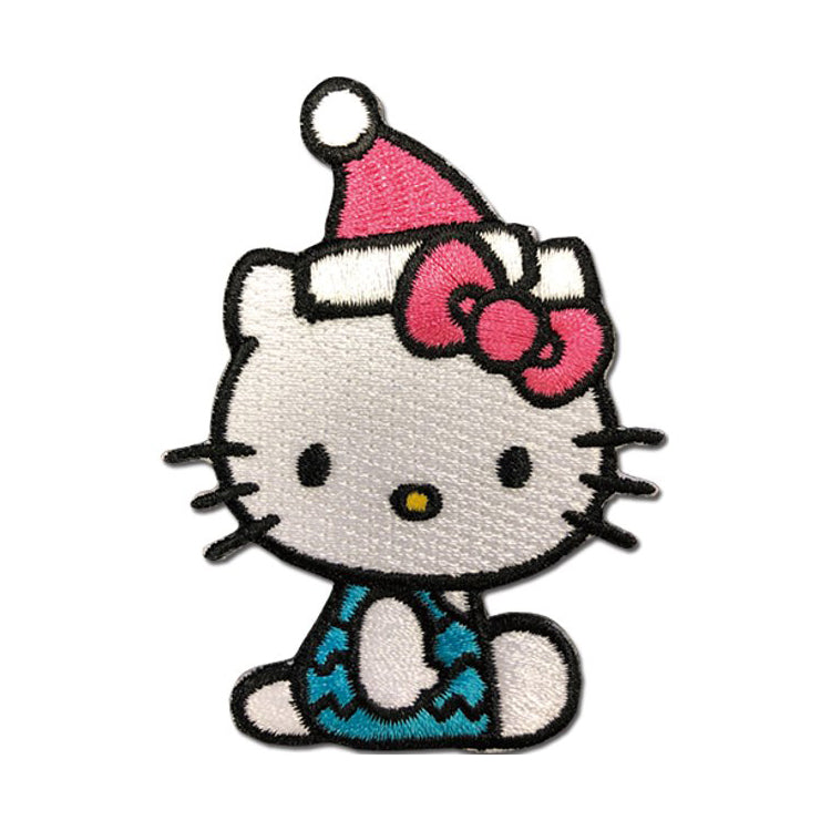 Hello Kitty Patch White Phone Embroidered Iron on
